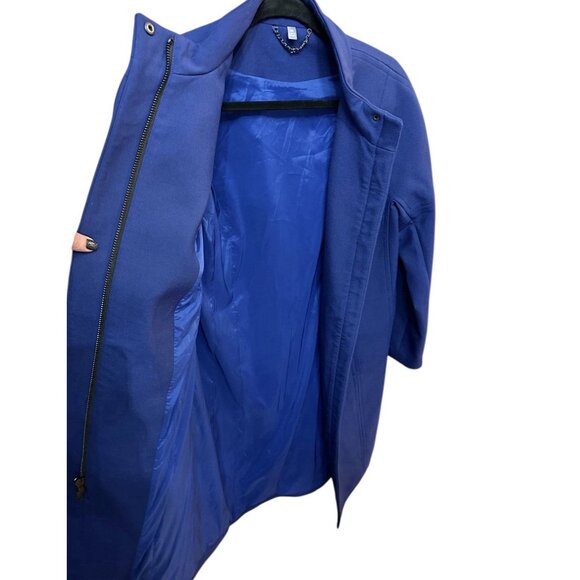 NWT American Airlines Womens Flight Attendant Cobalt Blue Topper Coat Size 8 - Picture 2 of 6